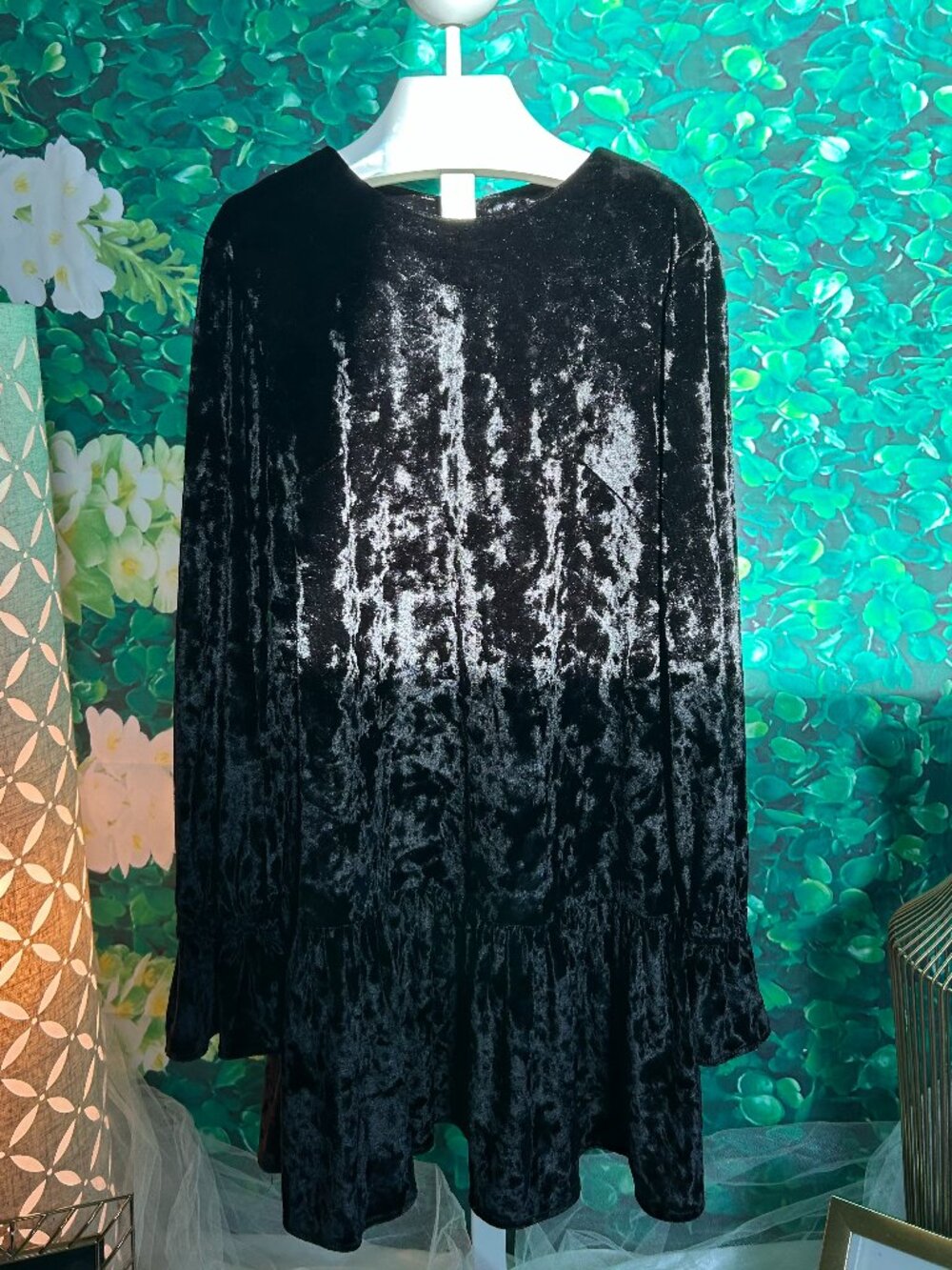 NWOT -  Milly Minis Girls Crushed Velvet Drop-Waist Dress Size 10